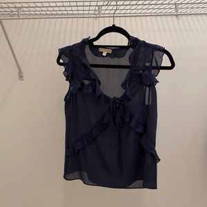 GB navy blouse NWT